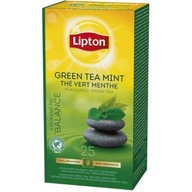 LIPTON Green Tea Mätový čaj (25 fóliových obálok)