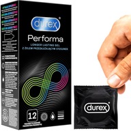 Durex PERFORMA kondómy s benzokaínom 5% odďaľujúce ejakuláciu, 12 ks.