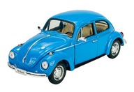 WELLY VW VOLKSWAGEN BEETLE BEETLE BLUE 1:24 NOVÝ KOVOVÝ MODEL 22436