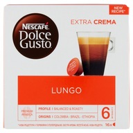 Kávové kapsuly Nescafé Dolce Gusto Lungo 104 g (16 x 6,5 g)