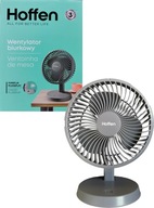 HOFFEN Bezdrôtový USB stolný ventilátor, sivý