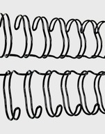 Hrebene drôtené 14,3mm 100 kusov OPUS čierny