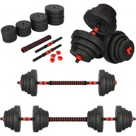 NASTAVITEĽNÉ DUMBLERS 2x20kg BARCOUNT BAR SET 40kg