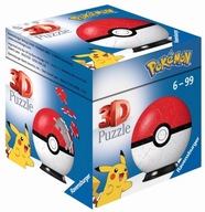 3D PUZZLE 54 POKEMON ČERVENÁ GUĽA, RAVENSBURGER