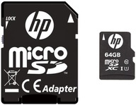 Adaptér SD pamäťovej karty HP 64GB microSD SDXC CL10