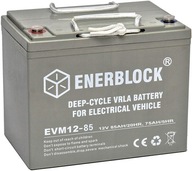 VYLEPŠENÁ AGM BATÉRIA 12V 85AH ENERBLOCK PRE CYKLICKÚ PREVÁDZKU