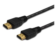 HDMI-HDMI Zlatý ETHERNETOVÝ KÁBEL Full HD 4K 5m