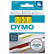 DYMO TAPE D1 19mm x 7M 45808 S0720880 BK / ŽLTÁ