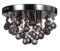 lustrové stropné svietidlo black crystal glamour
