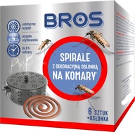 BROS MOSQUITO ŠPIRÁLA 6 ks s OCELOVÝM KRYTOM