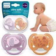 Philips Avent Symetrický cumlík Ultra Soft 6+ 2 balenie SCF091/18