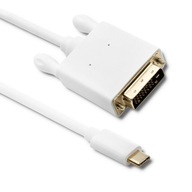 Kábel USB C samec/DVI samec 4K Alternatívny režim 1m