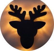 NÁSTENNÁ DEKORATÍVNA LAMPA MOOSE, NA BATÉRIOVÉ OVLÁDANIE, 22 LED