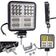 Halogénová LED pracovná lampa 12-24V 177W, čierny rám