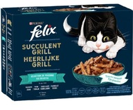 Purina Felix CHUTNÉ KRÚTKY rybie príchute 12x80g