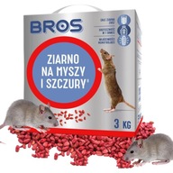 Obilný JED pre myši a potkany Bros. 3 kg