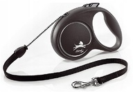 FLEXI Leash Black Design M lano 5m 20kg čierne