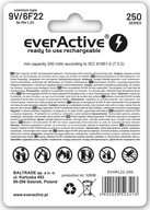 Batéria (NiMH) Everactive 9V (6F22) 250 mAh