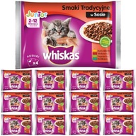 Whiskas Junior Tradičné príchute v omáčke 52x100g