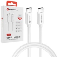 Forcell | Rýchly kábel USB-C PD QC 4.0 | 60W | Android Auto | Biela | 150 cm