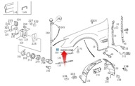 POSUV NÁRAZNÍKA MERCEDES S W220 PRAVÝ A2208801214