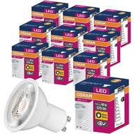 10x LED halogénová žiarovka 6,9W 80W GU10 2700K OSRAM