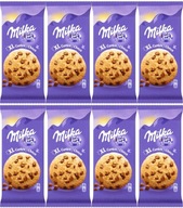 Krehké sušienky Milka XL Cookie Choco s čokoládou 184g x8