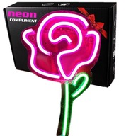 Neon led usb nástenný nápis kvetina neónové písmo