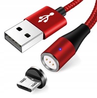 LED MAGNETICKÝ KÁBEL MICRO USB NABÍJANIE 5A DÁT