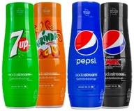 4x 7UP PEPSI MIRINDA PEPSI MAX SODASTREAM SIRUP