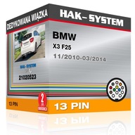 BMW X3 F25 11/2010+ 13-kolíkový špeciálny postroj