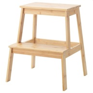 IKEA STOOL so schodíkom, bambusová taburetka