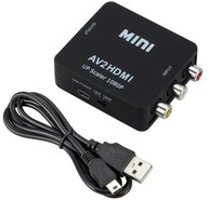 AV ADAPTÉR KÁBEL RCA NA HDMI CINCH KONVERTOR 1080P