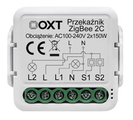 Modul OXT Inteligentné inteligentné mini relé 2 obvody ZigBee Tuya App