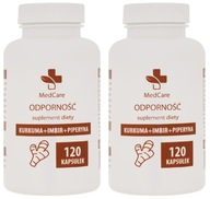 Imunita - BIO KURKUMA + ZÁZVOR + PIPERÍN 240 kapsúl, 650 mg kurkumínu