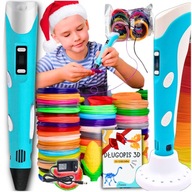 MAX Pen 3D SET Darček pre DETSKÉHO CHLAPECKA 10 11 12 13 rokov + 1009 m náplň