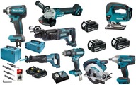 MAKITA COMBO SADA 8 NÁRADÍ 18V 5xAKUMULÁTOR