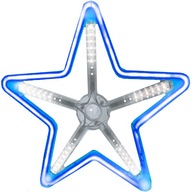 OBOJSTRANNÁ NEON STAR LED 30cm Modrá