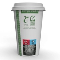 Green Leaf Paper Cups 450ml 50 ks 16oz 100%