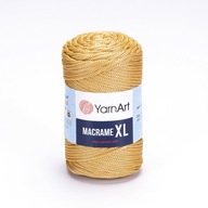 YarnArt Macrame XL polyesterová struna 3mm 155 / staré zlato