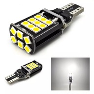 W16W LED žiarovka 12-24V CANBUS 1200lm Silná biela