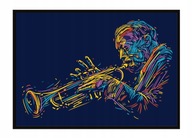 OBRAZOVÝ PLAGÁT V RÁME 53x73 cm Jazz P1691