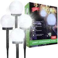 SOLÁRNE ZÁHRADNÉ LAMPY GUĽOVÉ POHONNÉ ZÁHRADNÉ LAMPY SOLÁRNE GULOVÉ LAMPY X 4