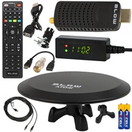 POZEMNÝ TV TUNER DVB-T2 H.265 + ANTÉNA