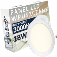 VÝKONNÉ VEĽKÉ LED STROPNÉ SVIETIDLO ROVINOVÉ LED PANELY ZAPOMATNÉ okrúhle 18W 230V