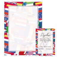 Diplomový papier Galéria VLAJKY 170g 25 listov