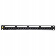 Patch panel 19'' Netrack 1U, 24-port, kat. 5e UTP,