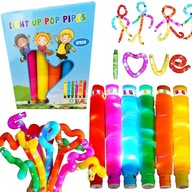 POP TUBE SENSORY GLOWING trubice 6 ks XXL