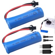 LI-ION BATÉRIA 3,7V 1500MAH RC AUTOBATÉRIA 2x