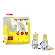 POWERTEC H3 PK22s 12V 55W RETRO ZLATÁ ŽLTÁ DUO BOX